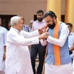 जदयू अध्यक्ष नीतीश कुमार सीएम सम्राट चौधरी से मिलने पहुंचे, विजय चौधरी थे साथ; क्या हुई बात?