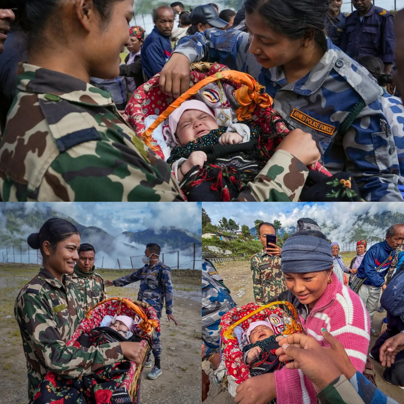 चारों तरफ तबाही थी, लेकिन वर्दी की गोद में ज़िंदगी सुरक्षित थी